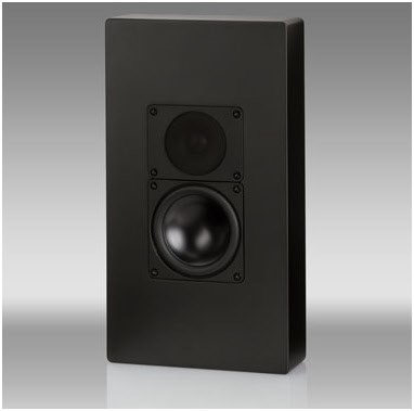 WS 1445 /Stück On Wall Lautsprecher schwarz lack seidenmatt