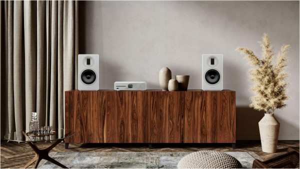 MAESTRO Bundle Hifi-System weiss hochglanz/silber