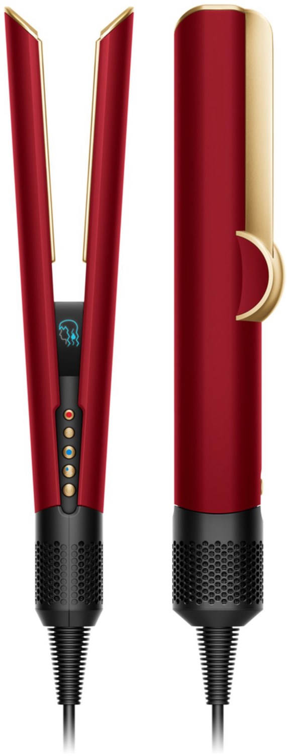 Image of Airstrait HT01 Haarglätter samtrot/gold
