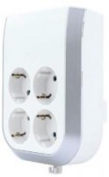 4-fach MultiPower Steckdosenerw. Steckdose weiß/grau