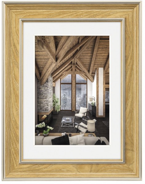 Kunststoffrahmen Rustic 30x40cm Eiche
