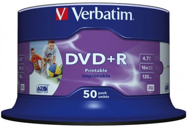 DVD+R AZO 16x 4.7GB (50er Spindel) Wide printable Surface
