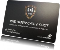 RFID NFC Blocker Karte schwarz