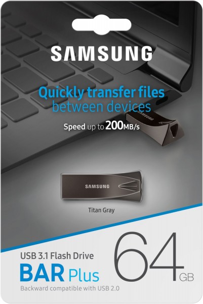 Bar Plus USB 3.1 (64GB) Speicherstick titan grau