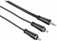 3,5mm-Klinken-St. > 2 Cinch-Stecker Cinch/Klinkenkabel