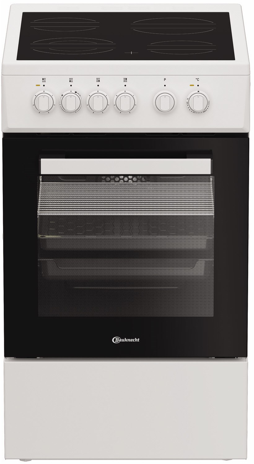 Image of B5V5KMW Elektroherd mit Glaskeramikfeld weiss, 60 l, schnelles Vorheizen, 50 cm breit, A