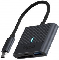 USB-C Kartenleser grau