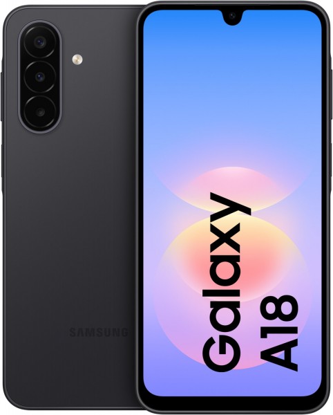 Galaxy A18 (128GB) Smartphone schwarz, 4 GB RAM, 50 MP Kamera, 6,7 Zoll Display, 51,08 Std. Akku, LTE, Android