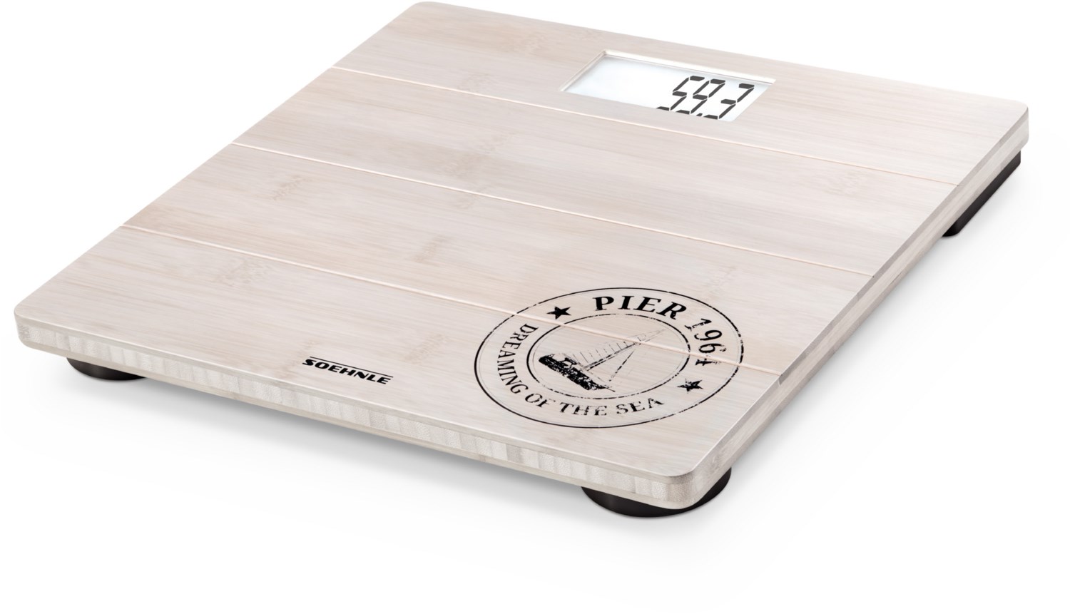 Soehnle bamboo white Personenwaage dekor | EURONICS