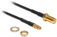 RP-SMA Buchse zum Einbau > Antennenkabel TS-9 Stecker (20cm) schwarz
