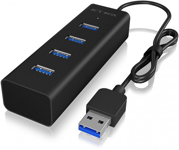 IB-HUB1409-U3 USB 3.0 4-Port schwarz