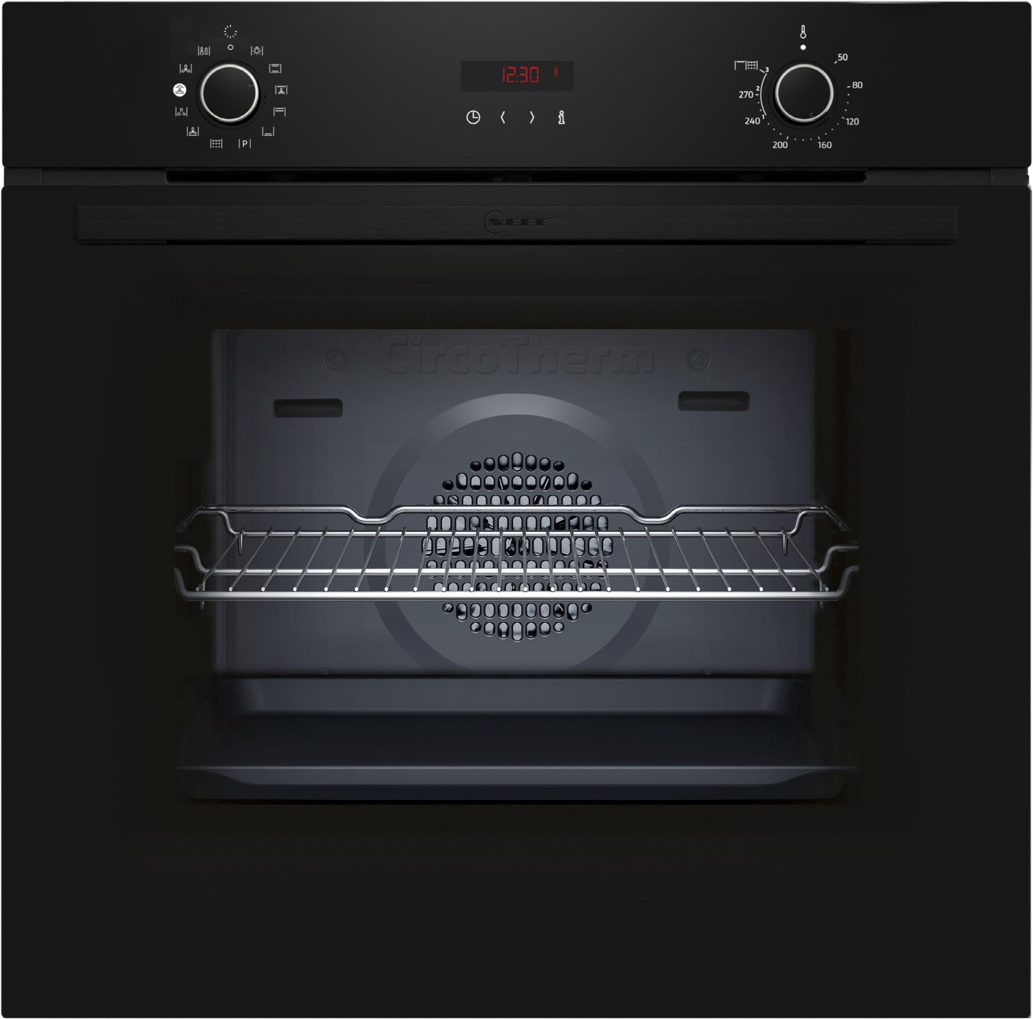 B2CVG6AK3 Backofen mit Dampfunterstützung schwarz, 71 l, Pizza-Stufe, pyrolytische Selbstreinigung, 59,4 cm breit, A+