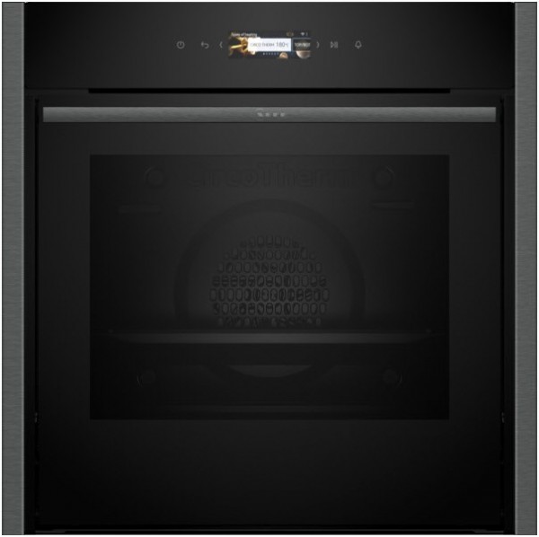 B44CR21G0K Einbaubackofen graphit grey, 71 l, Pizza-Stufe, schnelles Vorheizen, Hefeteig-Gärstufe, Brotback-Stufe, 59,6 cm breit, A+
