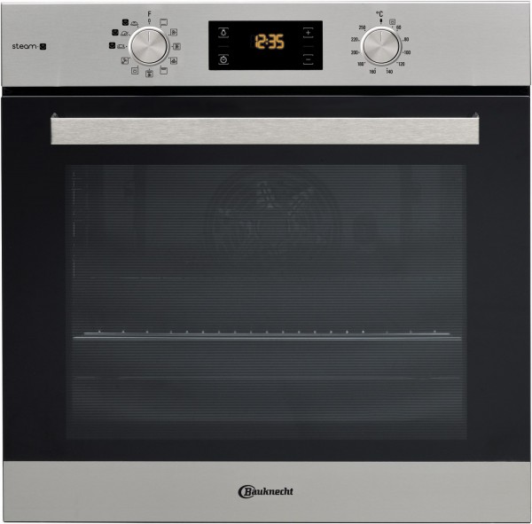 BAK3S KN8V IN Elektro-Backofen mit Dampfgarer edelstahl, 71 l, Pizza-Stufe, Hefeteig-Gärstufe, 59,5 cm breit, A+