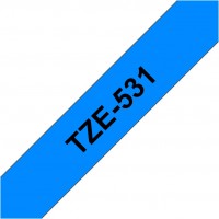TZe 531 12mm (8m) Schriftband schwarz/blau