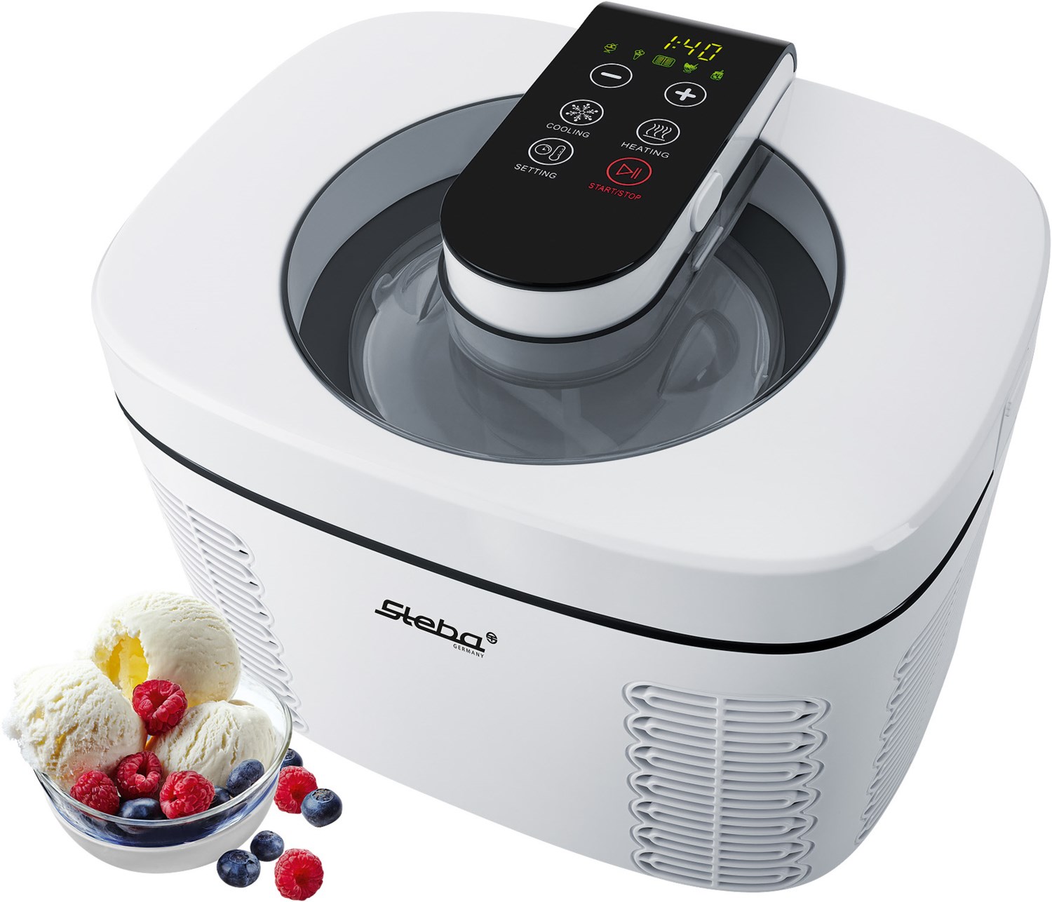 Image of IC 110 Eismaschine weiß/schwarz