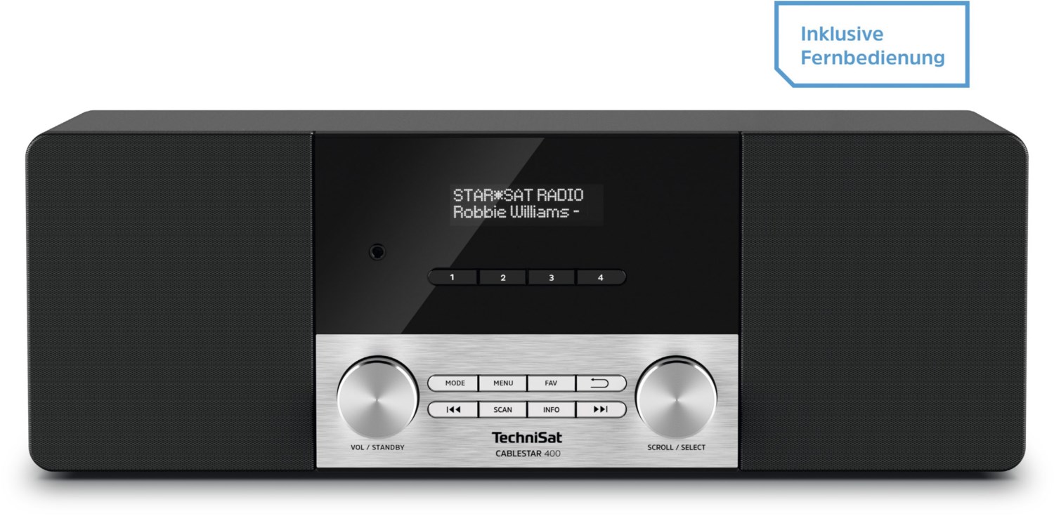 Image of CableStar 400 Heimradio inkl. Fernbedienung schwarz