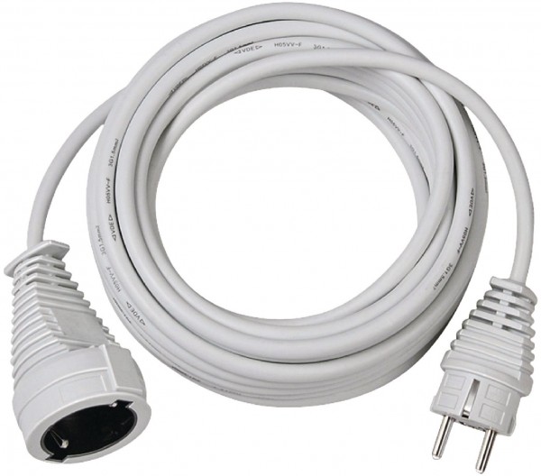 Schuko-Verlängerungskabel (10m) weiß