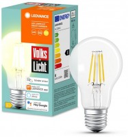 Smart LED Lampe VolksLicht 1er-Pack silber/transparent