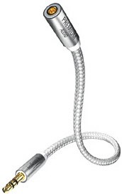 Premium Verl.-kabel (3,0 m) Kopfhörer Zubehör weiß/silber