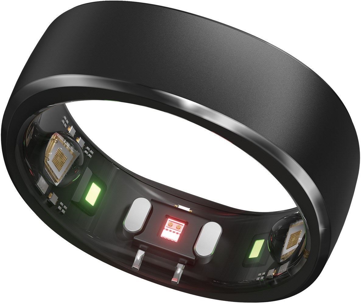 Smart Ring (Größe 12) moonlit silver, Schlafüberwachung, 7 Tage Akkulaufzeit, Blutsauerstoffmessung
