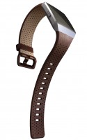 Perforiertes Leder Armband (S) für Ionic cognac