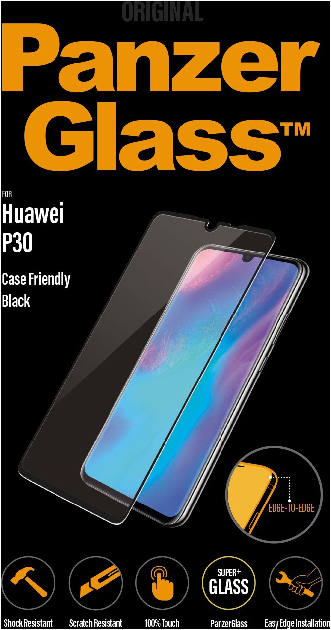 Displayschutz Casefriendly für Huawei P30 schwarz