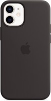 Silikon Case mit MagSafe für iPhone 12 mini schwarz