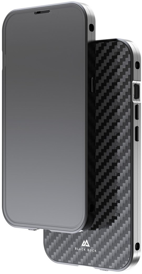 Cover 360° Glass Real Carbon, für iPhone 14 Pro Max schwarz