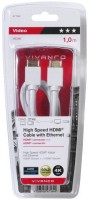 47/10 10GW HDMI-Kabel (1,0m) vergoldet weiß