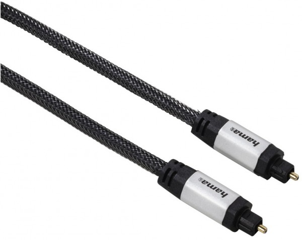 Audio-Lichtleiter-Kabel (2m) anthrazit