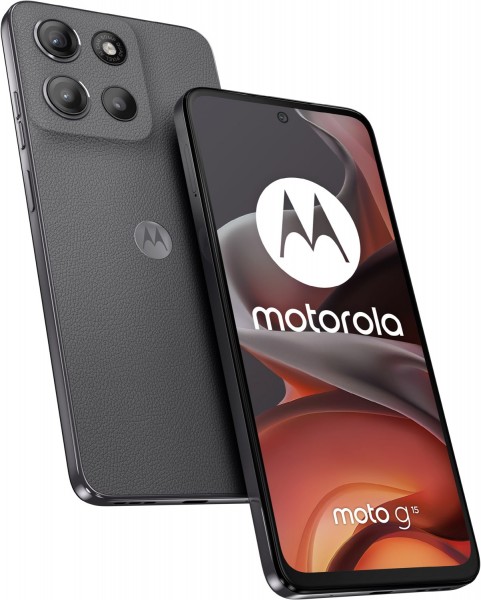 moto g15 Smartphone gravity grey, 128 GB Speicher, 4 GB RAM, 50 MP Kamera, 6,72 Zoll Display, 57,22 Std. Akku, LTE, Android