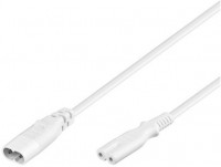 Geräteverlängerung (2m) IEC 60320 C7>C8 weiß