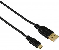 Micro-USB-Kabel vergoldet (0,75m) verdrehsicher schwarz