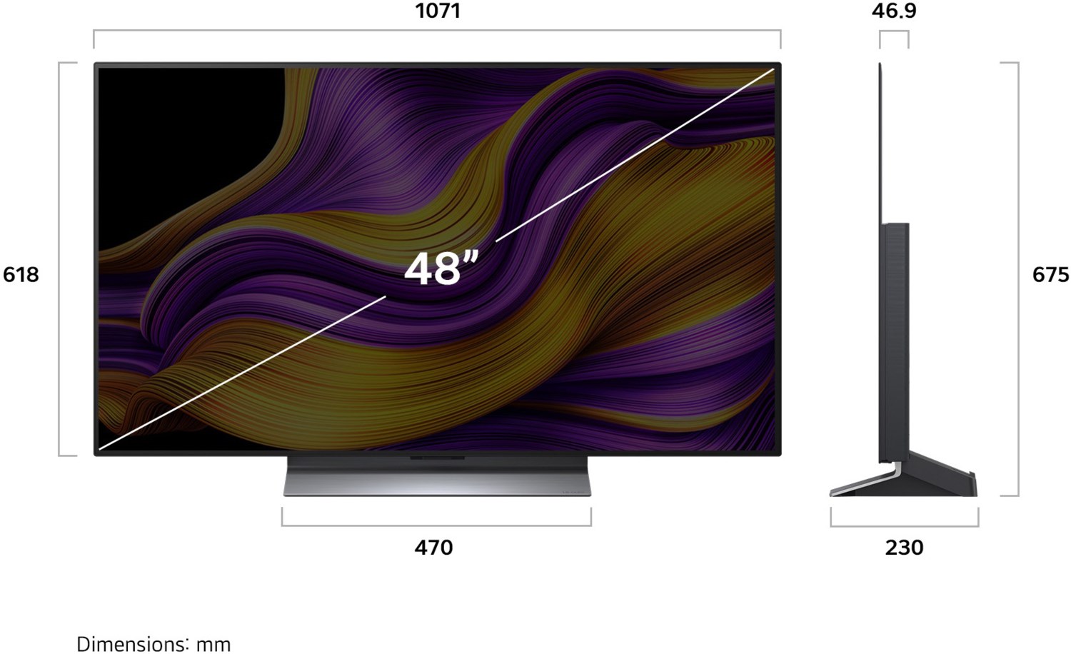 OLED48G59LS 121 cm (48&quot;) OLED evo AI TV / F