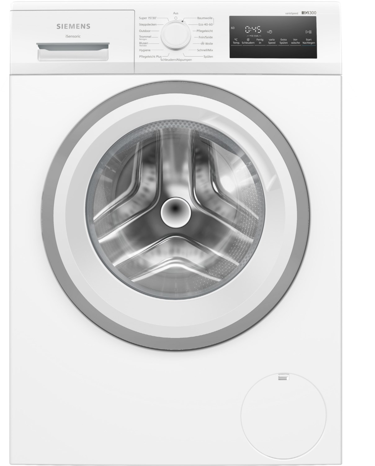 WM14NK23 Stand-Waschmaschine-Frontlader weiß, 8 kg, 1400 U/min, iQ300, 71 dBA