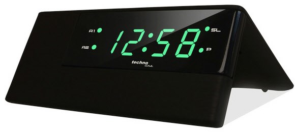 WT 488 Uhrenradio schwarz/grün
