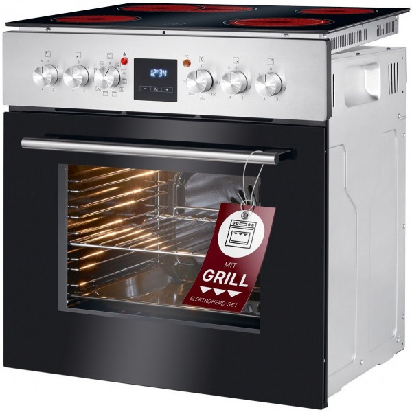 EHBC 7936 IX Herdset edelstahl + rahmenlos