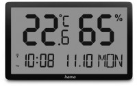 Lombok Thermo-/Hygrometer schwarz