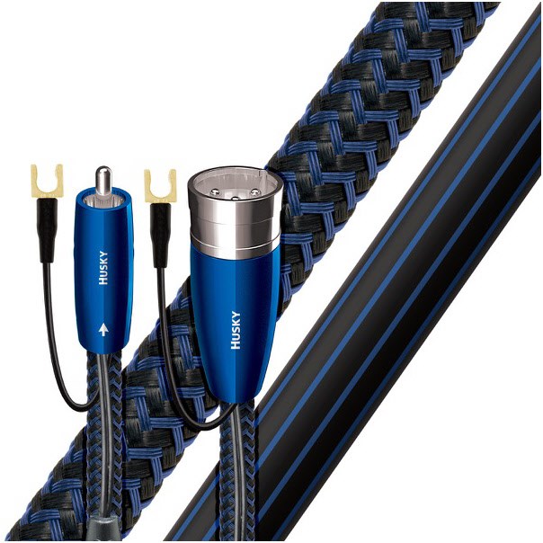 Husky RCA (2m) Kabel schwarz/blau