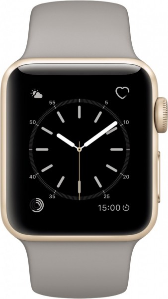 Apple Watch Series 2 38mm mit Sportarmband gold beton EURONICS