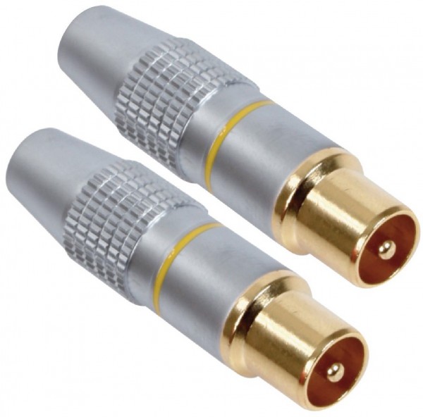 HQS-SCXPLUG/B Koax Stecker (2x)