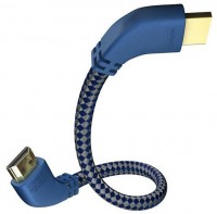 High Speed HDMI Gewinkelt (1,0m) blau/silber
