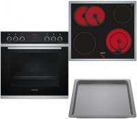 EQ211KA0EU Herdset bestehend aus HE213ABS0 + EA645GN17 + HZ532000 edelstahl + edelstahl