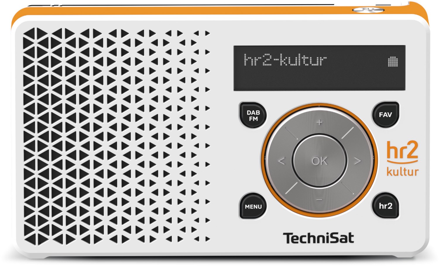 DigitRadio 1 hr2 Edition Taschenradio weiß/orange