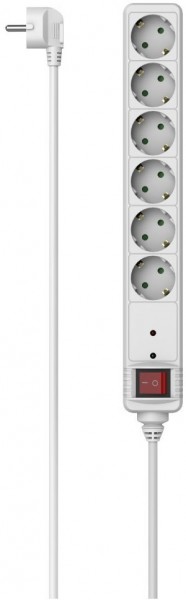 Steckdosenleiste 6-fach (1,4m) weiss
