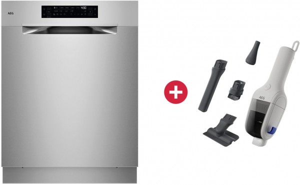 GU7200A2SFM Unterbau-Geschirrspüler 60 cm edelstahl/cleansteel + Dein Geschenk: AEG ErgoMini AH1EM10SW Akku-Handstaubsauger