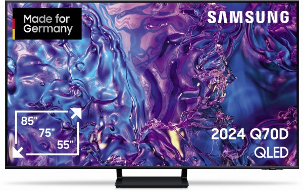 GQ55Q70DAT 138 cm (55") QLED-TV schwarz, 4K Ultra HD, Smart-TV, 120 Hz, Sprachsteuerung