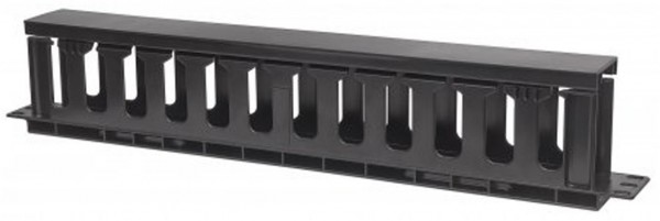 Kabelmanagement 1HE für 19" Schränke, mit Abdeckungen