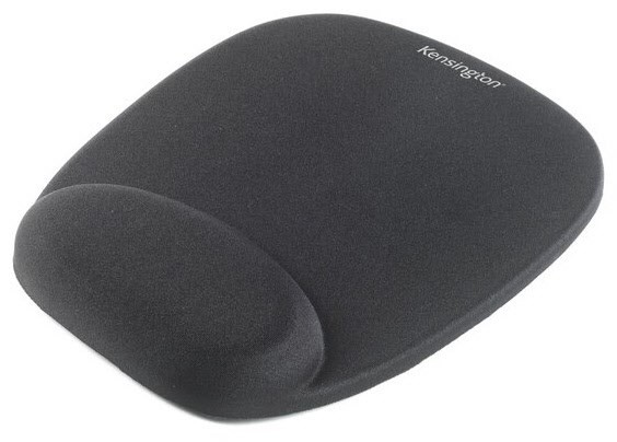 Schaumstoff Mauspad mit Handgelenkauflage schwarz